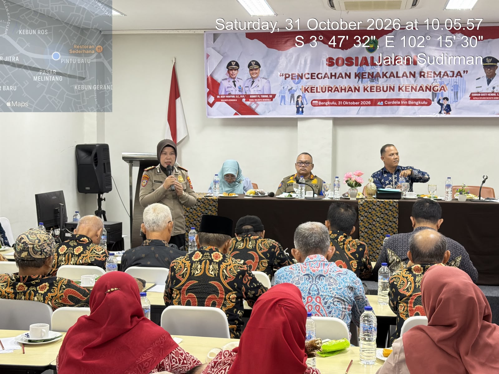 Satbinmas Polresta Bengkulu Edukasi Warga Kebun Kenanga tentang Bahaya Judi Daring dan Penipuan Online
